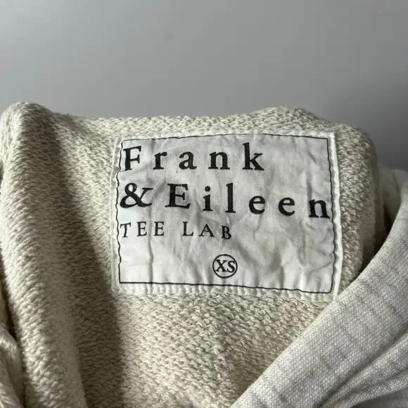 Frank &‎ Eileen Tee Lab Kane Hoodie Women’s XS Stripes White Casual Lightweight - Picture 6 of 9